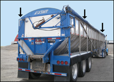 E-Z tarp automated truck tarper.